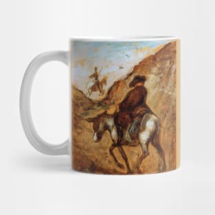 Don Quixote and Sancho Panza by Honoré Daumier Mug